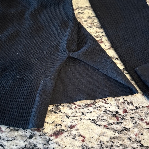 NWT GAP True Soft Textured V-Neck Tunic Sweater BLACK SIZE XS H9 - Picture 8 of 10